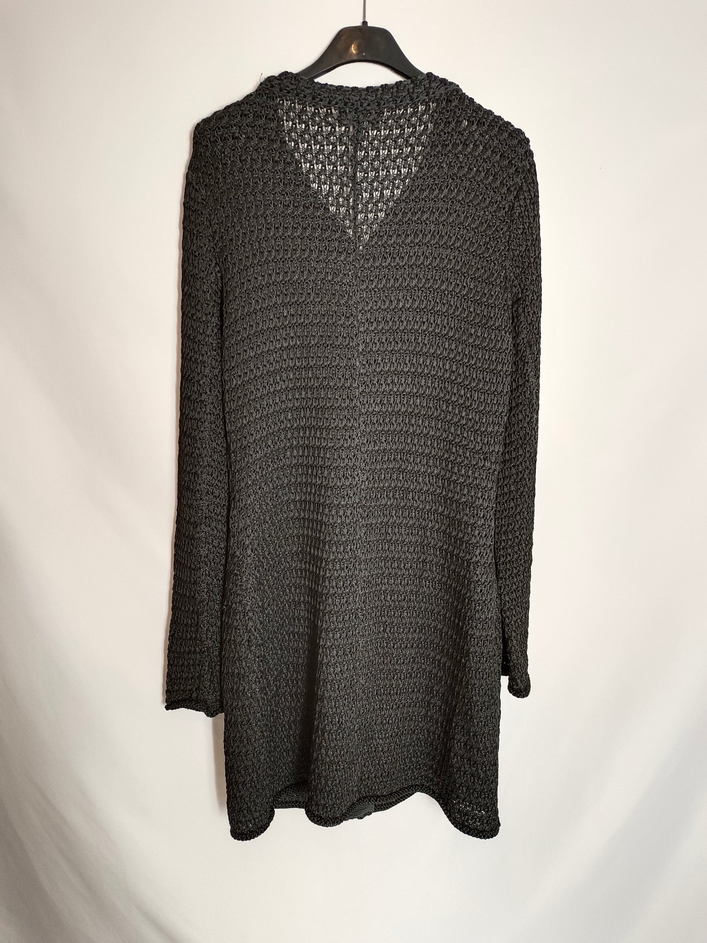 EMPORIO ARMANI. Cárdigan negro punto T.44