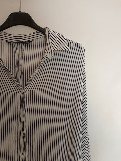 ZARA Flowy striped blouse Tl