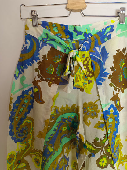 ZARA. Pantalón efecto pareo T.s