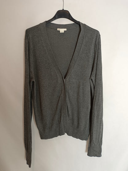 H&amp;M. Grey Knit Cardigan Tm