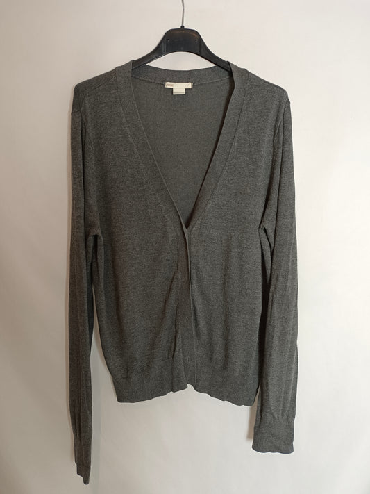 H&amp;M. Grey Knit Cardigan Tm