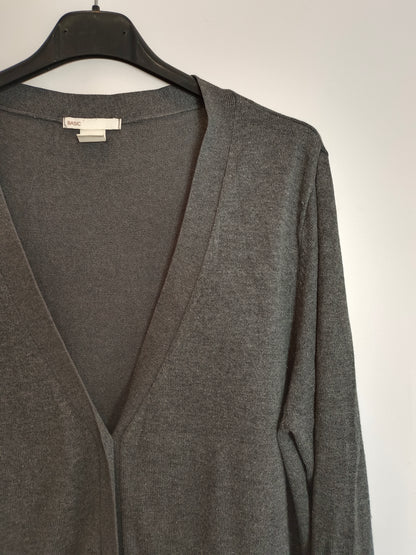 H&amp;M. Grey Knit Cardigan Tm