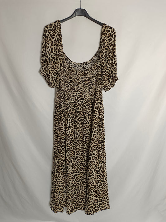 H&amp;M. Honeycomb print dress T.xxl