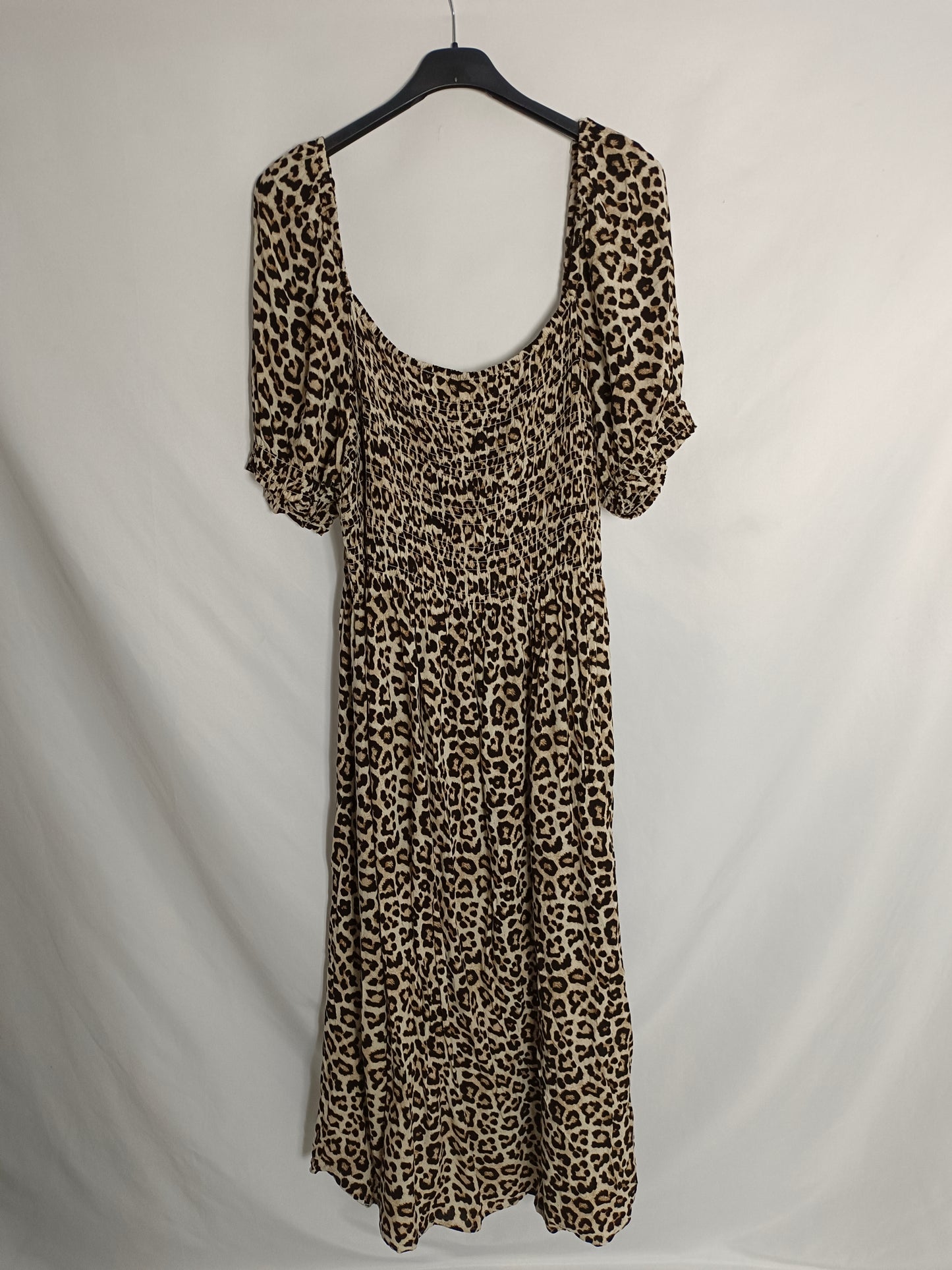 H&M. Vestido print nido abeja T.xxl