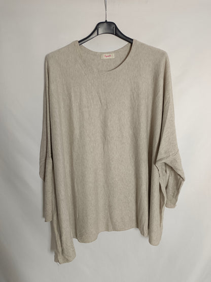 BUGANVILLA. Thin beige sweater TU (2xl)