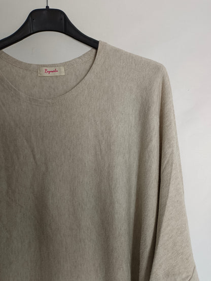 BUGANVILLA. Thin beige sweater TU (2xl)