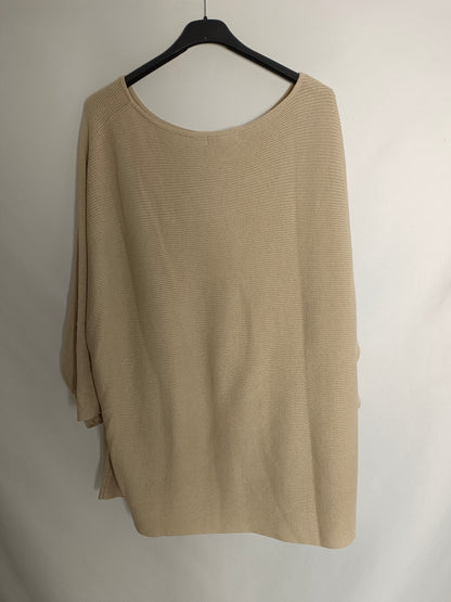 H&M.Jersey beige canalé T.2xl