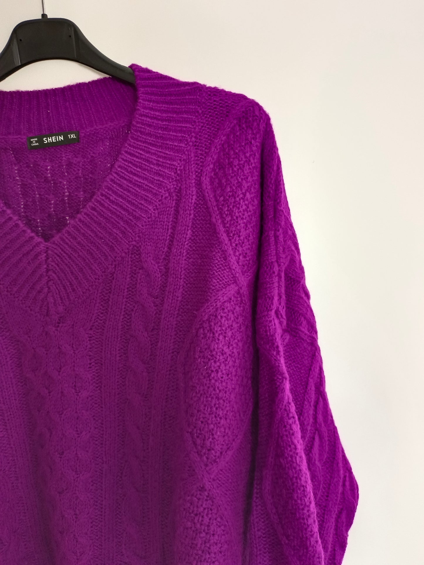 SHEIN. Jersey ochos morados T.xl