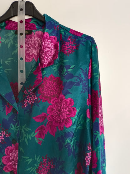 THALIA SODI.  Conjunto pijamero flores T.xxl