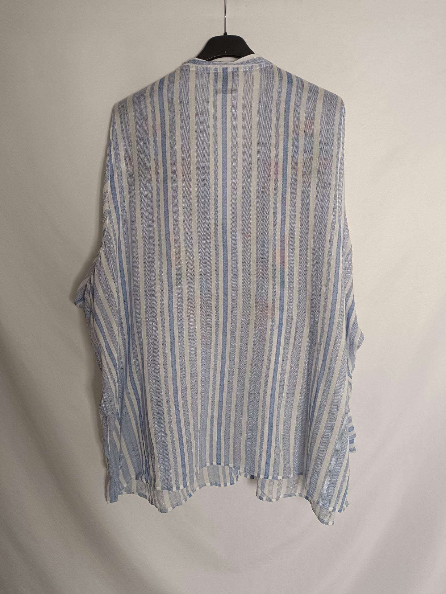 RIVER ISLAN. blusa rayas bordada T.50