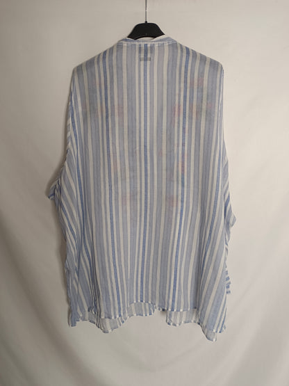 RIVER ISLAN. blusa rayas bordada T.50