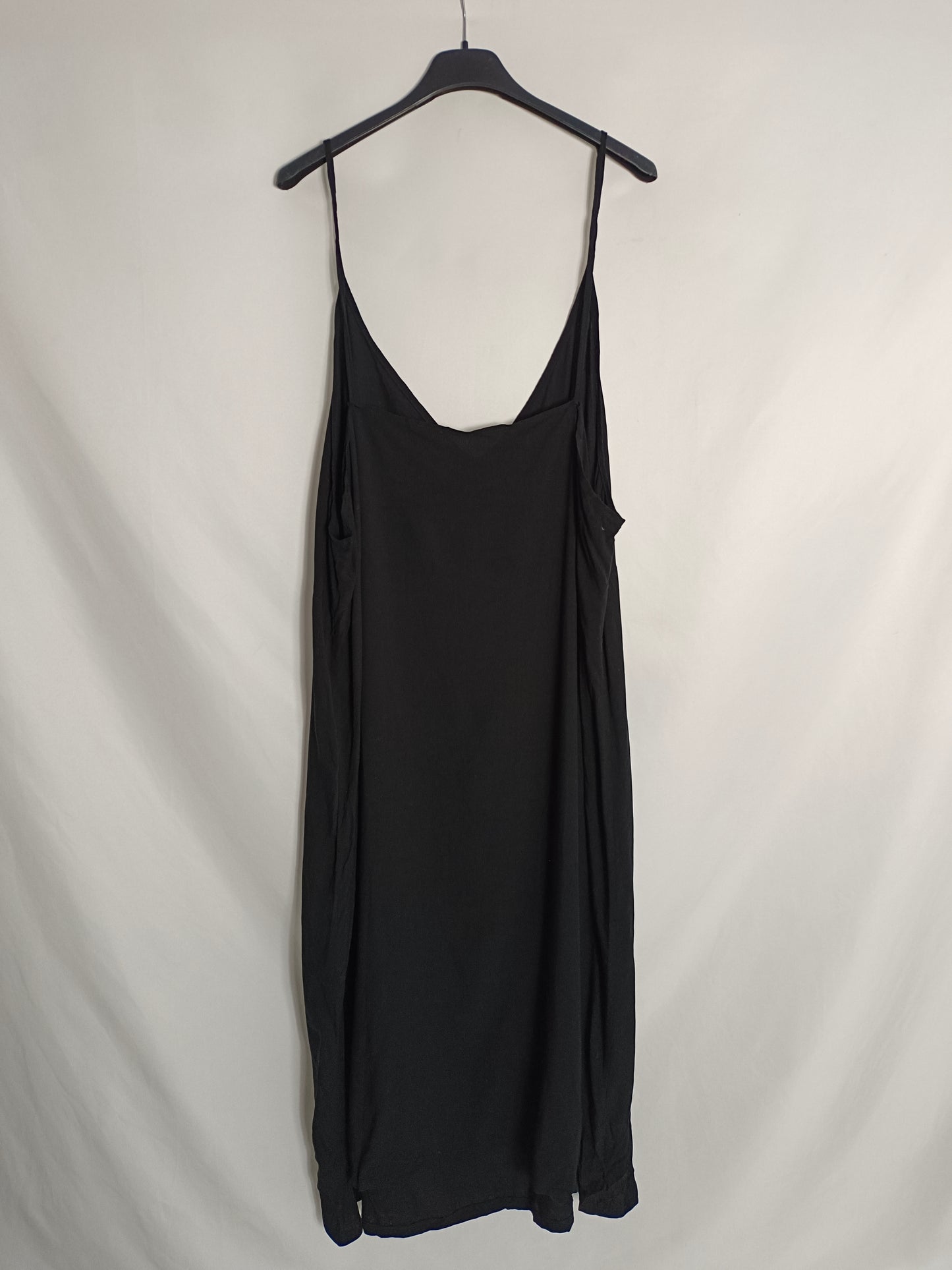 OTRAS. Vestido tirantes negro TU(2xl/3xl)