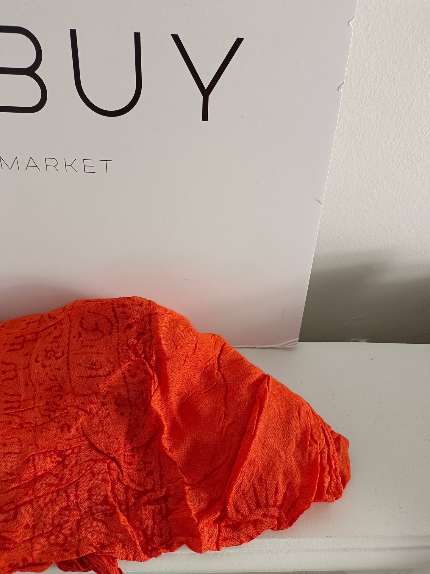 BOUGAINVILIA. Orange hippie sarong