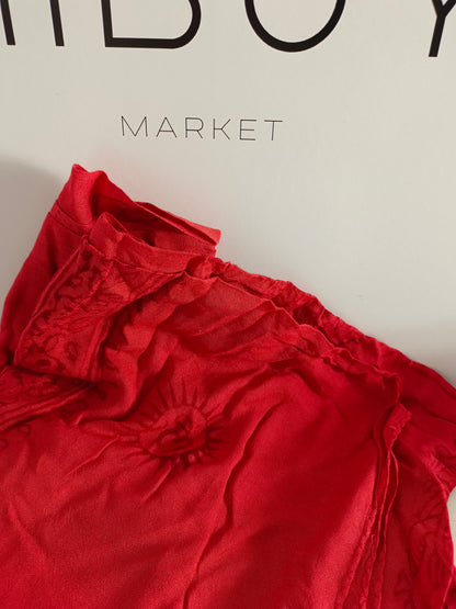 BOUGAINVILIA. Dark orange hippie sarong