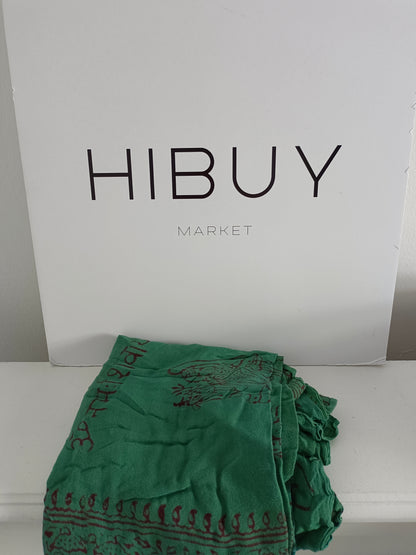 BUGANVILIA. Pareo verde hippie