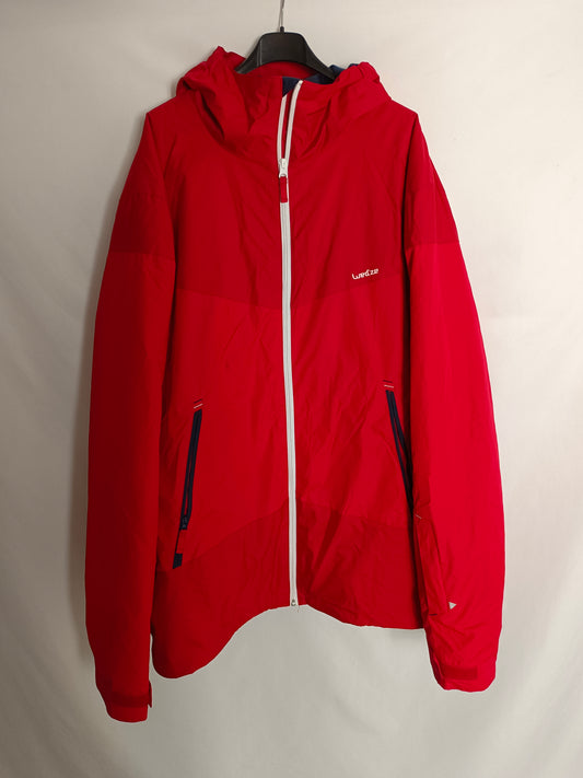 DECATHLON. Abrigo rojo impermeable T.3xl