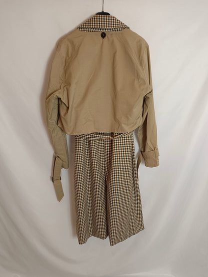 MY STAR. Chaleco cuadros sobrecapa T.m