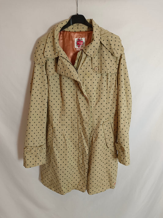 PEPITA PEREZ. Beige star-studded gabaridna size XL