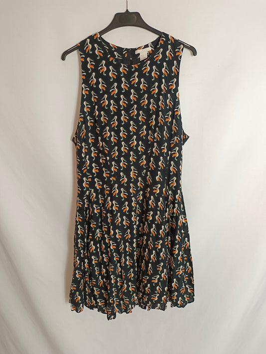 H&amp;M. Black flamenco dress size 44