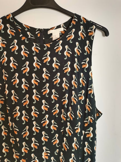 H&amp;M. Black flamenco dress size 44