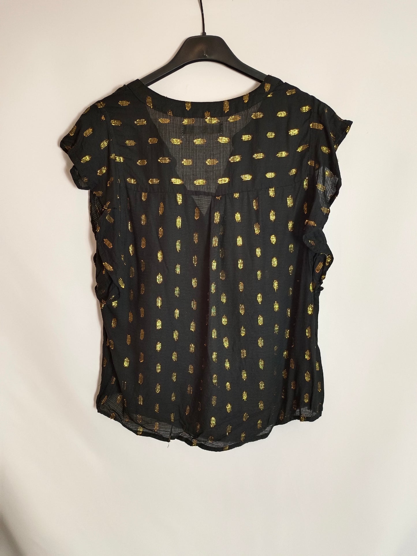 SFERA. Black plumeti blouse Tl