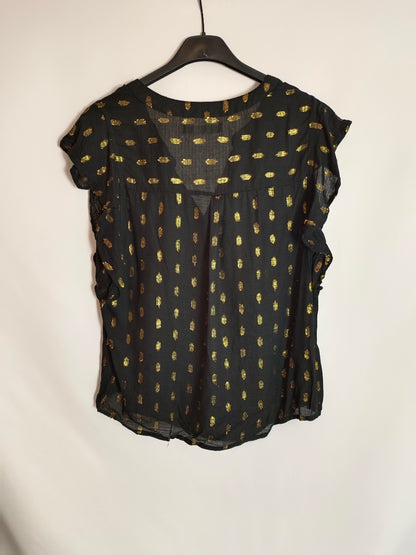 SFERA. Black plumeti blouse Tl
