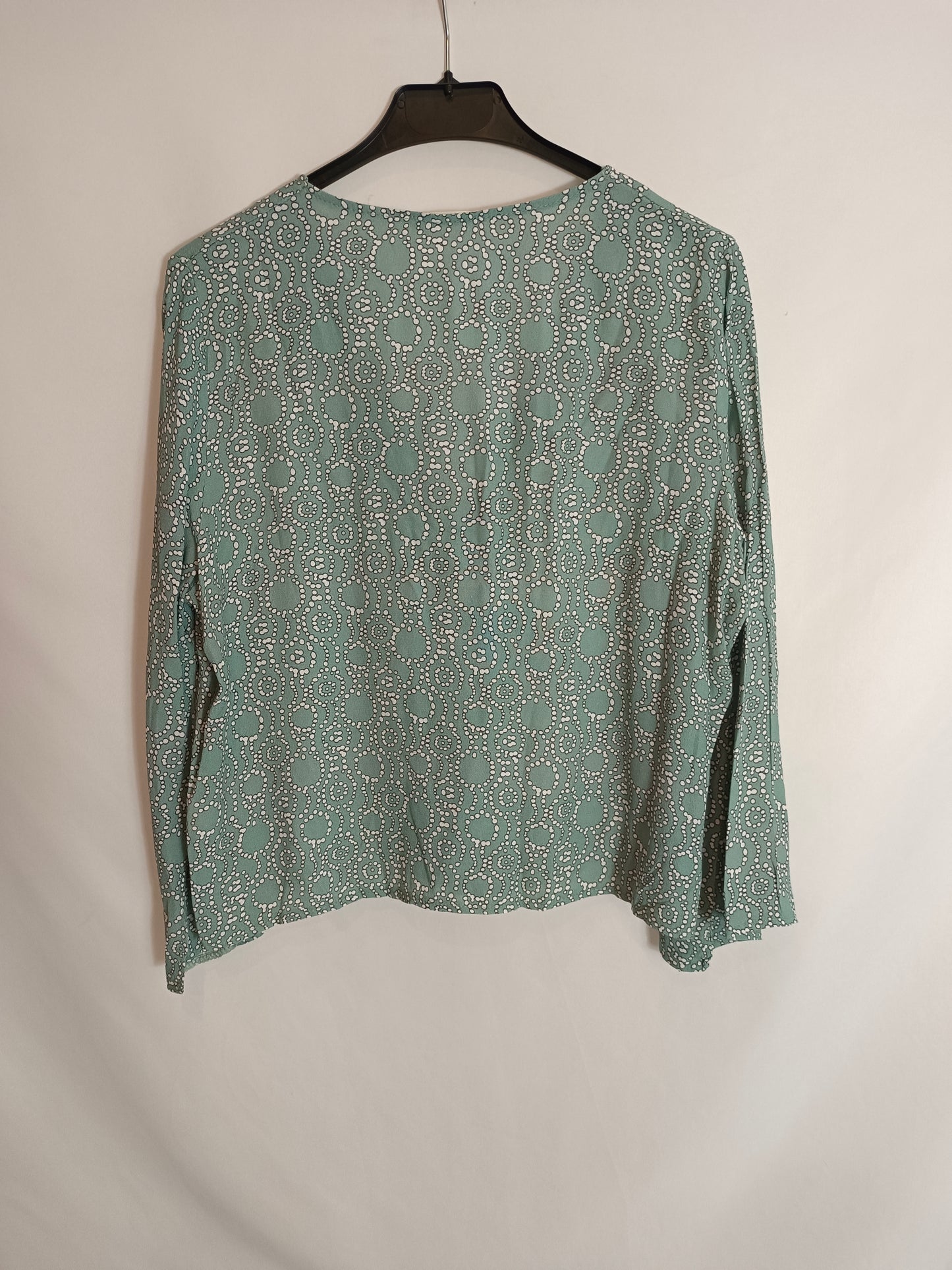 RENATTA&amp;GO. Blue circle blouse Tm/l