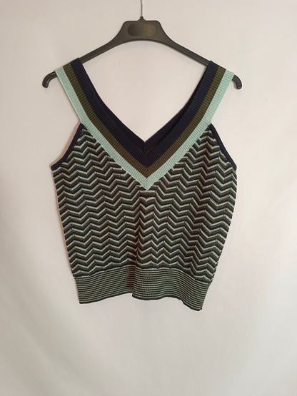 MANGO. Top punto hilos T.s