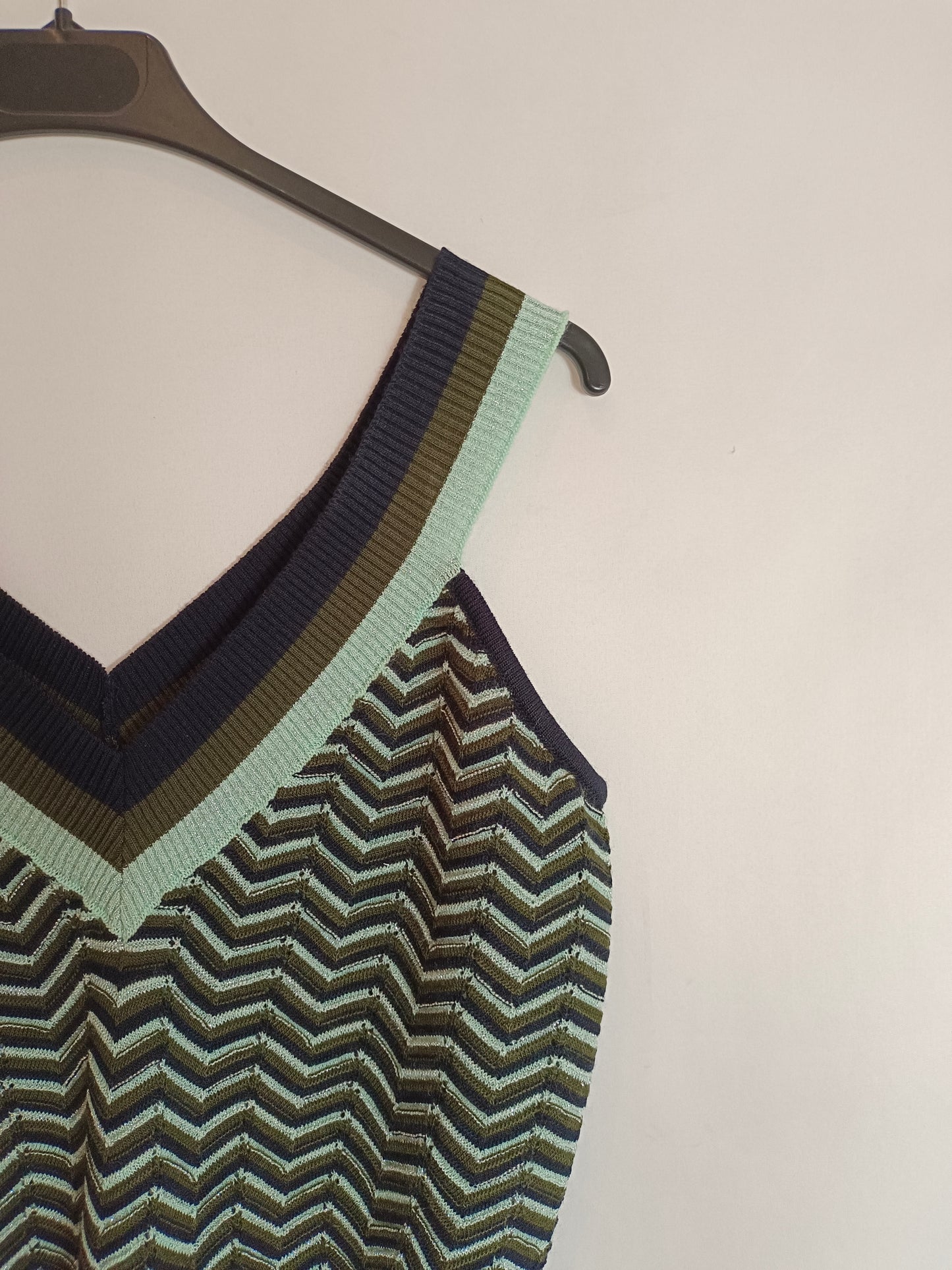 MANGO. Top punto hilos T.s