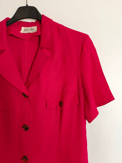 PICCOLA. Vestido rosa botones T.u(m)