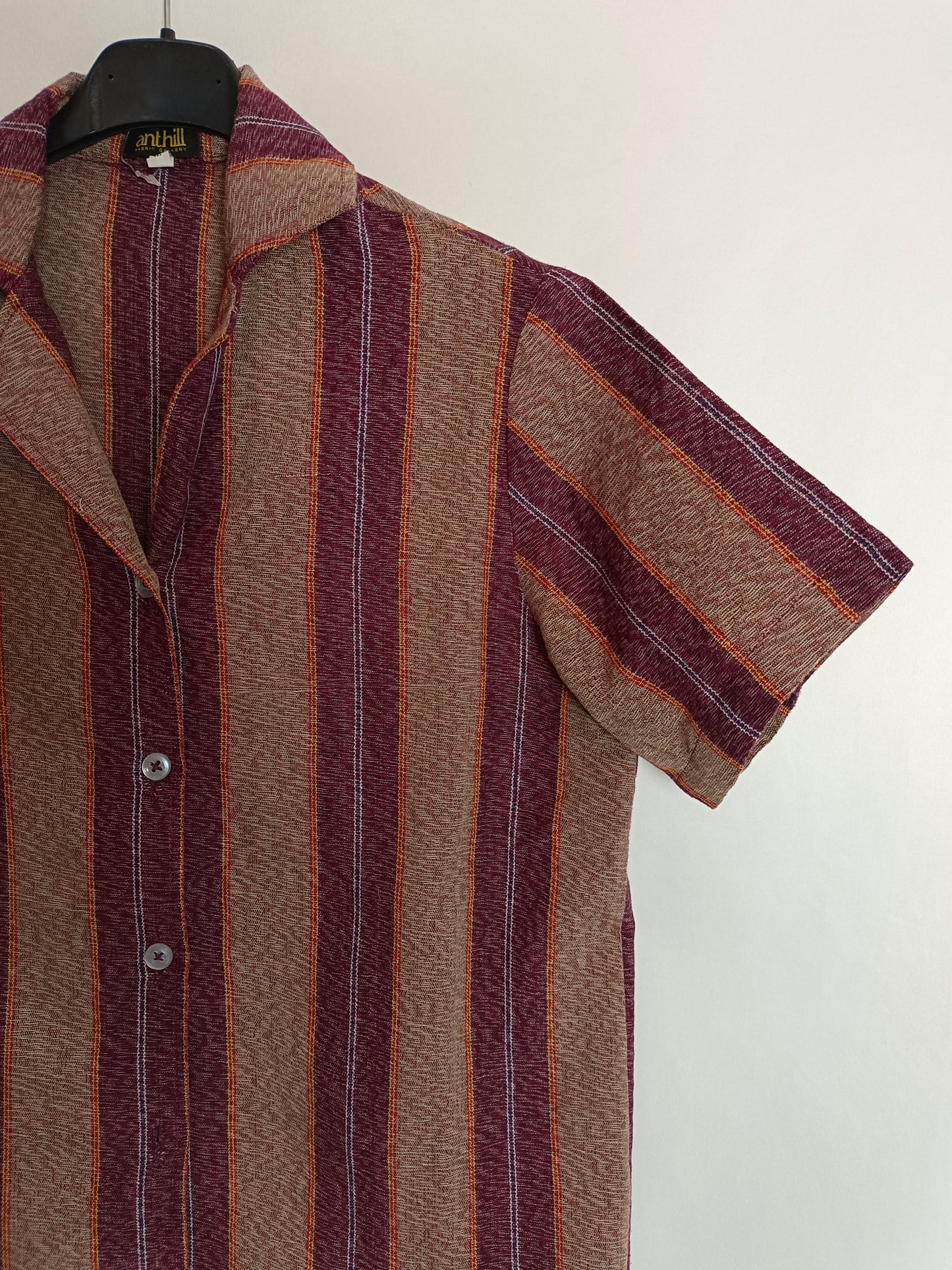 ANTHILL. Camisa rayas vintage T.m
