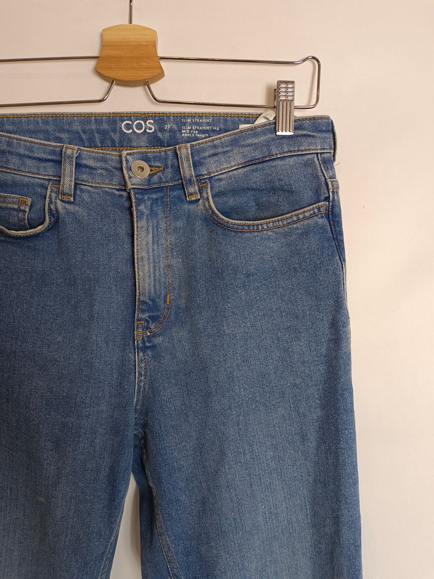 COS. Pantalón denim recto T.27(38)