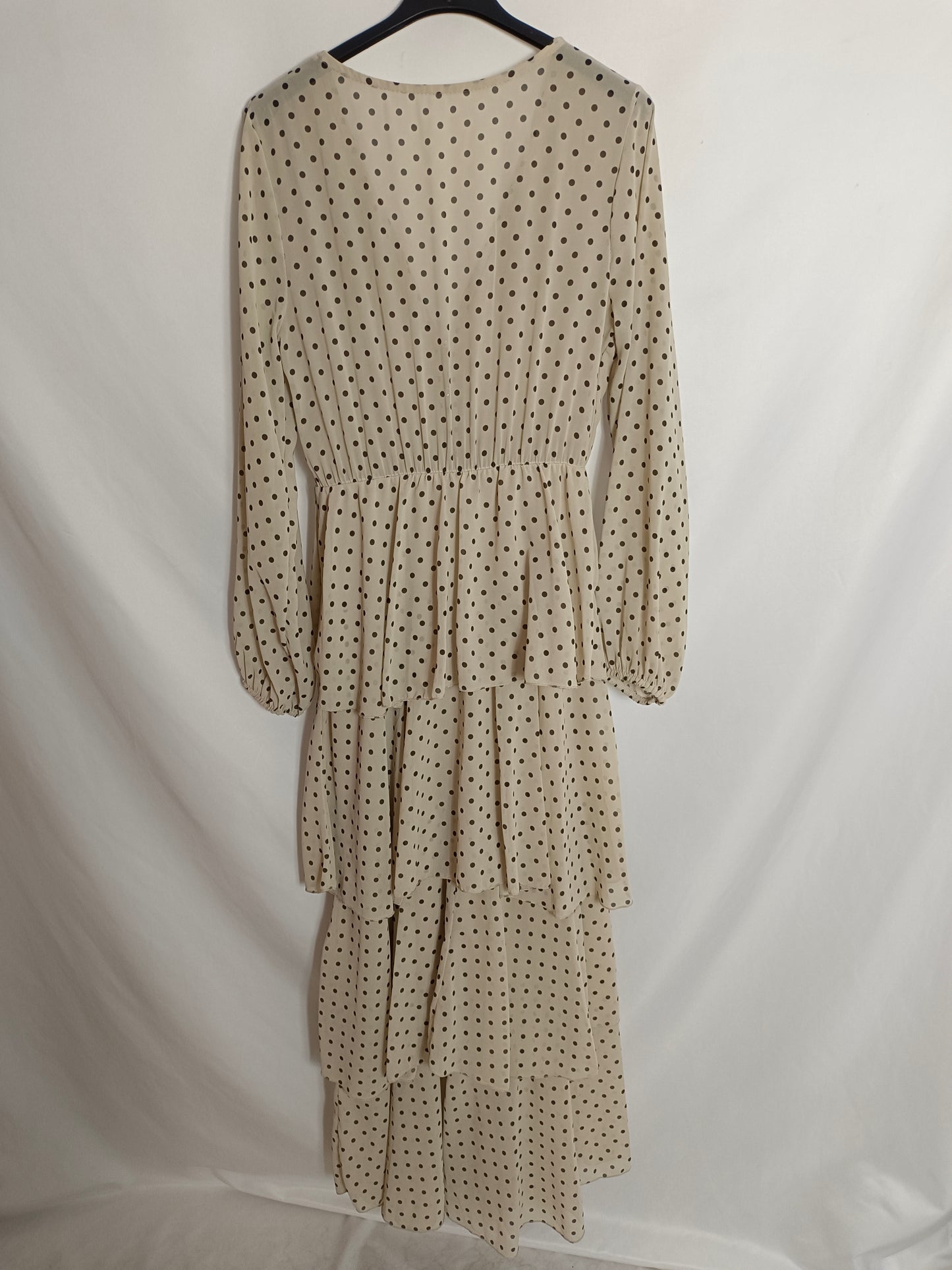 OTRAS. Vestido beige lunares T,u(s/m)