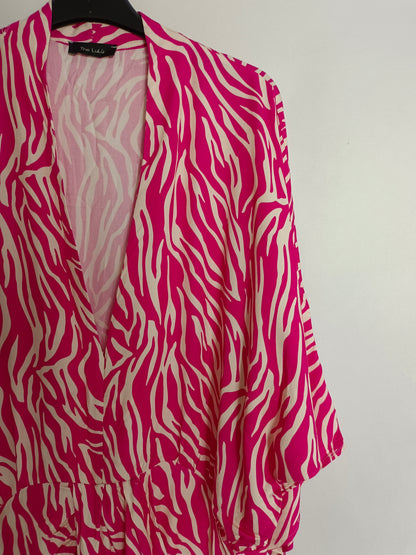 THE LULÚ. Vestido print rosa TU(s/m)