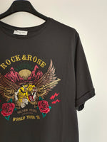 LOAVIES. Camiseta gris ""rock&rose" T.l