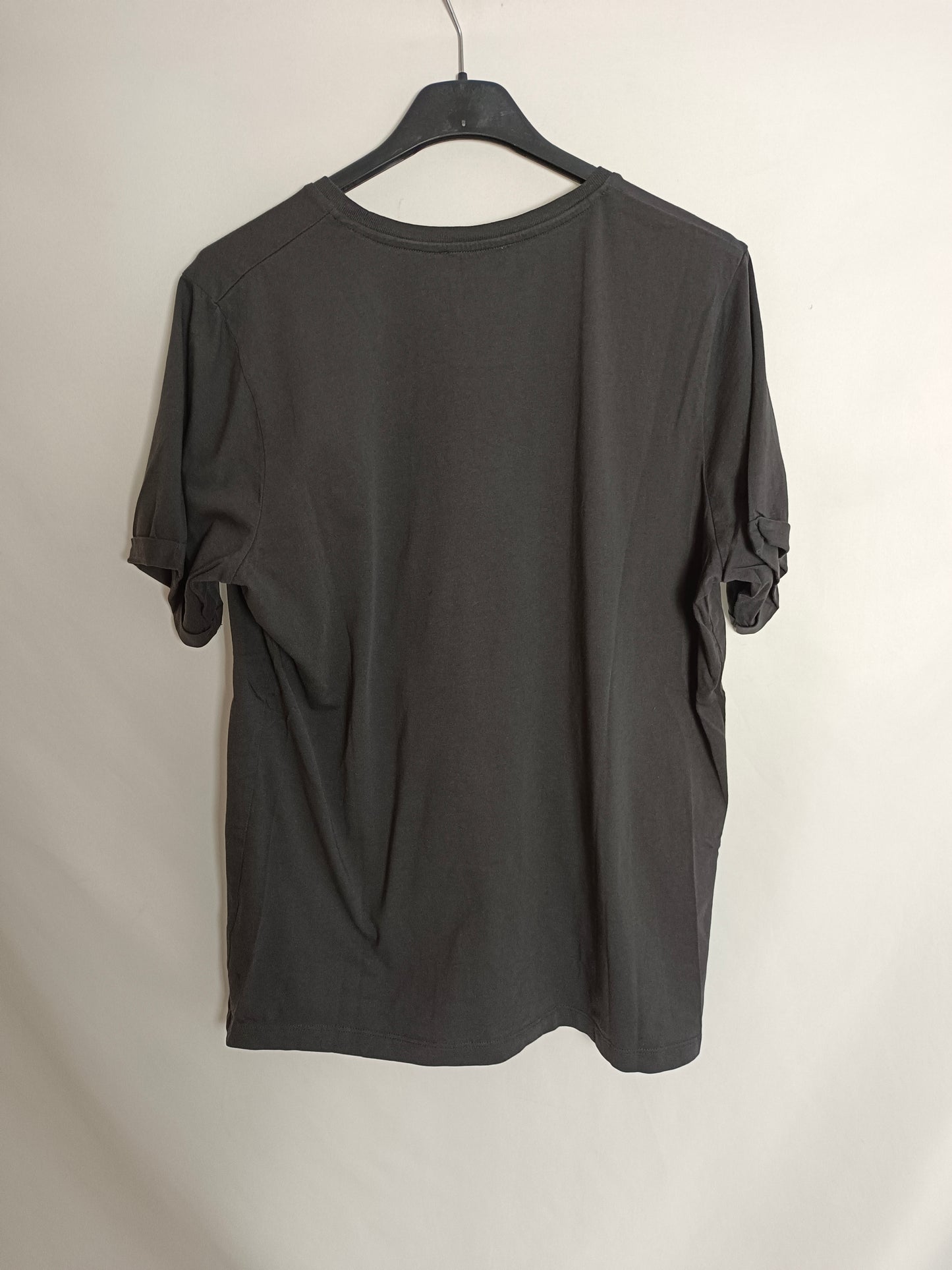 LOAVIES. Grey "rock&amp;rose" T-shirt