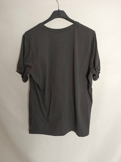 LOAVIES. Grey "rock&amp;rose" T-shirt