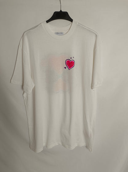 LOAVIES. Camiseta blanca hippie T.l