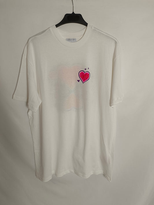 LOAVIES. Camiseta blanca hippie T.l
