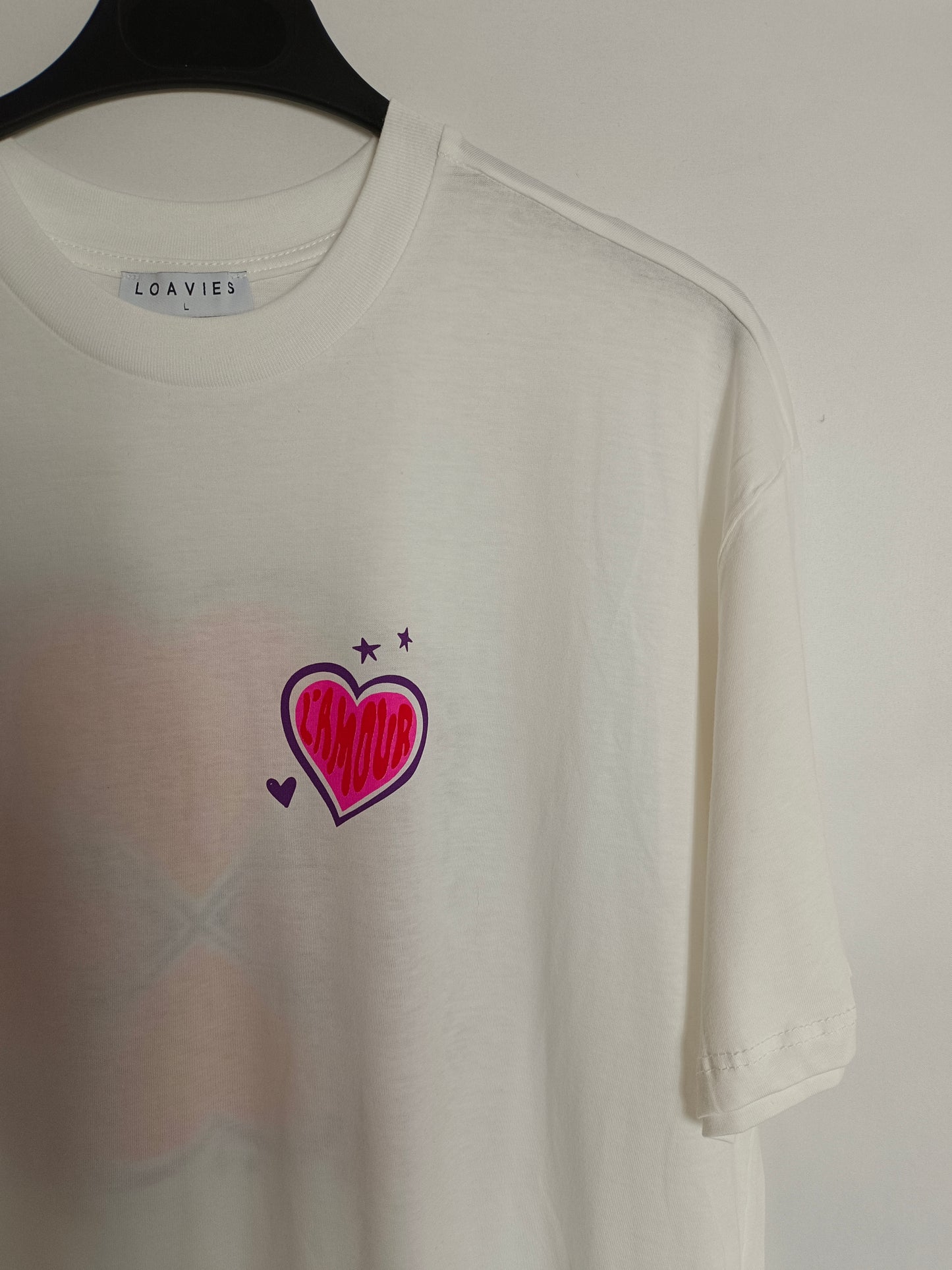 LOAVIES. Camiseta blanca hippie T.l