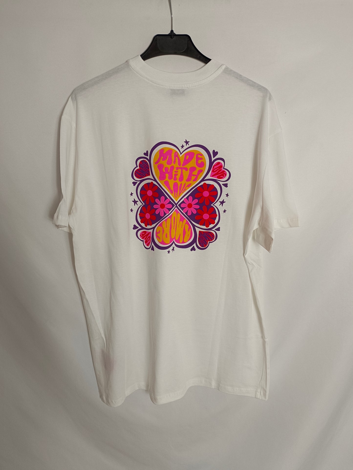LOAVIES. Camiseta blanca hippie T.l