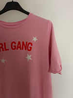 LOAVIES. Camiseta rosa letras" T.u(l)