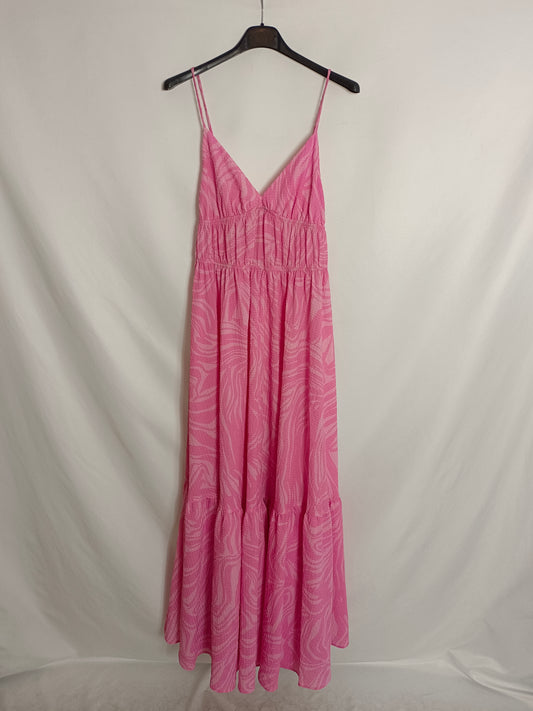 H&amp;M. Textured pink dress T.34