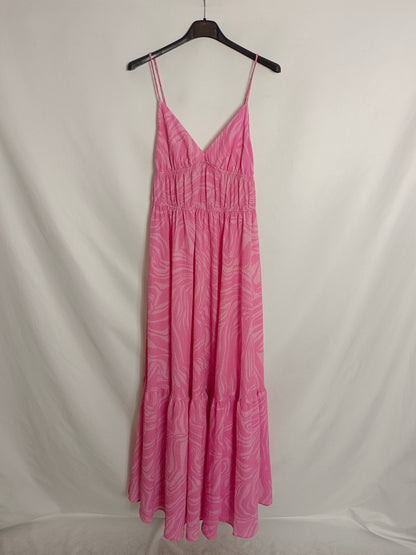 H&amp;M. Textured pink dress T.34