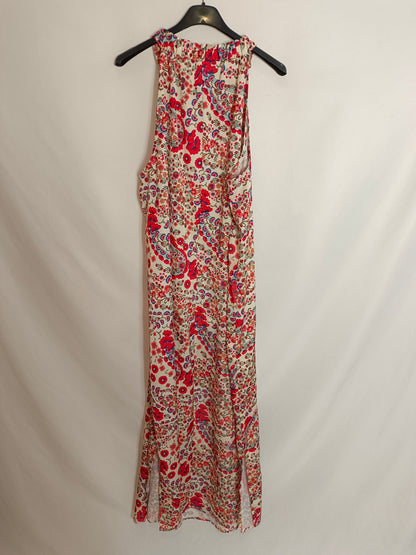 ENCUENTRO. Vestido beige flores T.L/XL