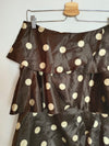 OTRAS. Falda marrón lunares T.u(40)