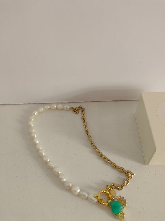 OTHERS. Chain and ball necklace