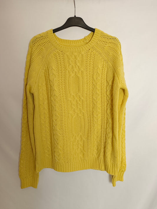 OTHERS. Yellow cable-knit sweater YOUR(S)