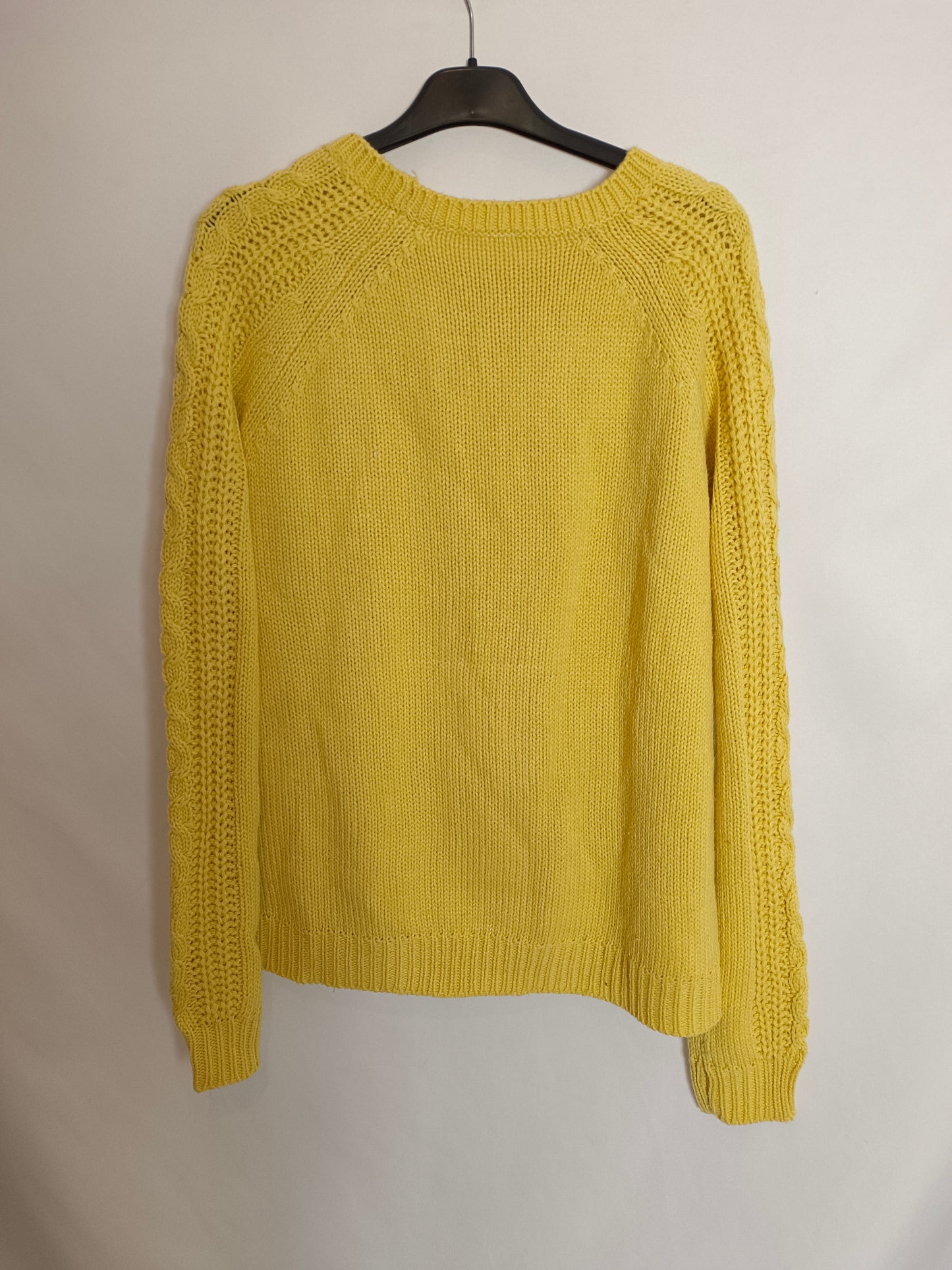 OTHERS. Yellow cable-knit sweater YOUR(S)