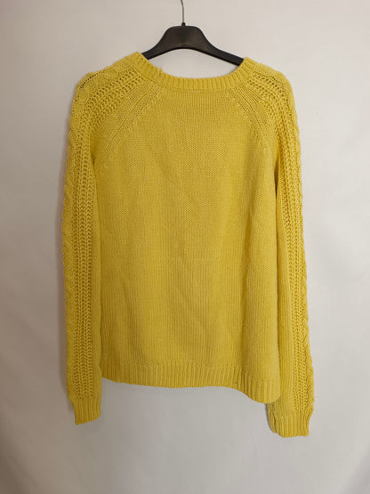 OTHERS. Yellow cable-knit sweater YOUR(S)
